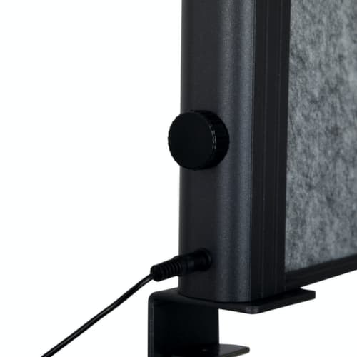 MAUL Cloison de table MAULconnecto Uplight, hauteur x largeur 515 x 1600 mm, paroi gris foncé