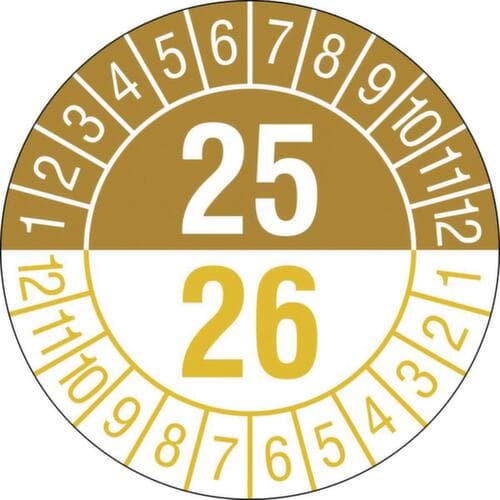 Plaquette de contrôle pour 2 ans