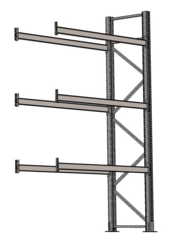 SCHULTE Rayonnage à palettes pour 12 palettes, largeur 2825 mm, 4 niveaux de stockage