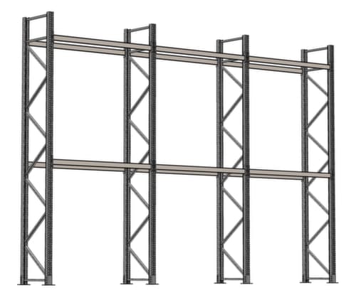 SCHULTE Rayonnage à palettes pour 27 palettes, largeur 8590 mm, 3 niveaux de stockage