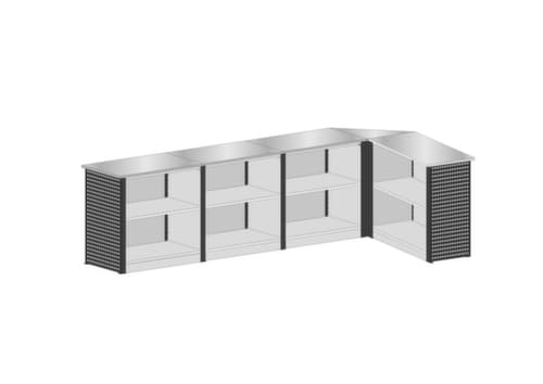 SCHULTE Kit de banques d'accueil MULTIplus