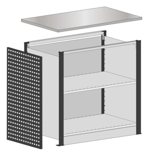 SCHULTE kit de banque d’accueil MULTIplus de construction modulaire