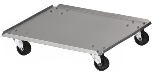 Chariot roulant Carro pour collecteur de recyclage, pour 110 l bacs, aluminium