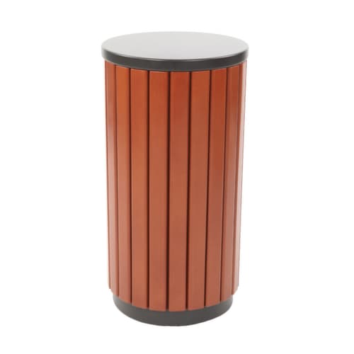 Poubelle pour l'extérieur, 33 l, aspect bois
