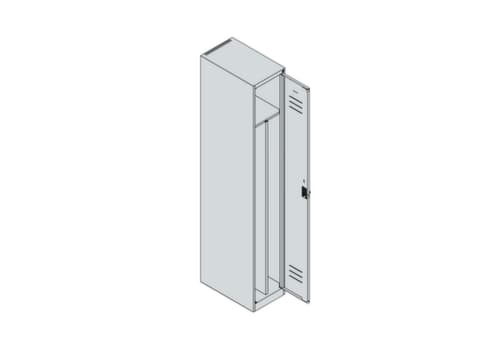 C+P Armoire vestiaire Classic Plus pour une séparation en noir et blanc, largeur de compartiment 300 mm
