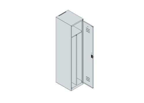 C+P Armoire vestiaire Classic Plus pour une séparation en noir et blanc, largeur de compartiment 400 mm