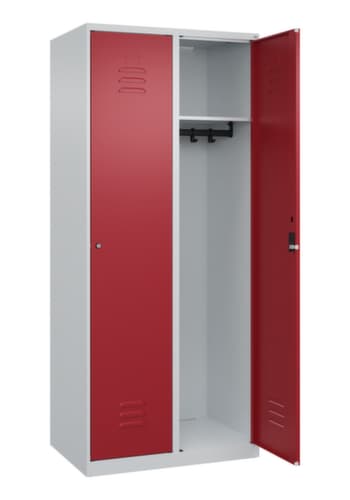 C+P Armoire vestiaire Classic Plus à 2 compartiments, largeur de compartiment 400 mm
