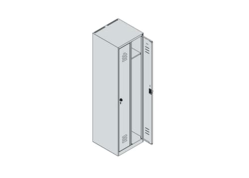 C+P Armoire vestiaire Classic Plus à 2 compartiments, largeur de compartiment 250 mm