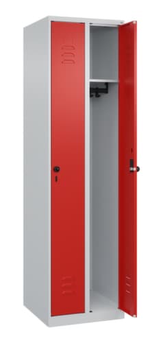 C+P Armoire vestiaire Classic Plus à 2 compartiments, largeur de compartiment 250 mm