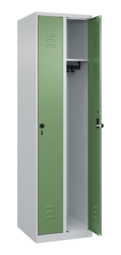 C+P Armoire vestiaire Classic Plus à 2 compartiments, largeur de compartiment 250 mm