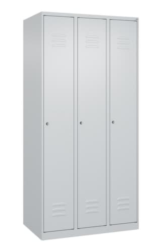 C+P Armoire vestiaire Classic Plus à 3 compartiments, largeur de compartiment 300 mm