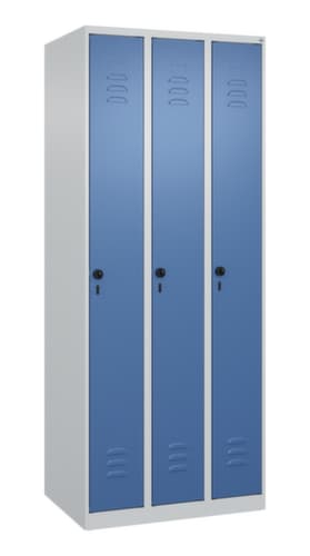 C+P Armoire vestiaire Classic Plus à 3 compartiments, largeur de compartiment 250 mm