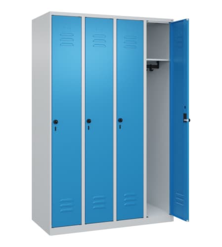 C+P Armoire vestiaire Classic Plus à 4 compartiments, largeur de compartiment 300 mm