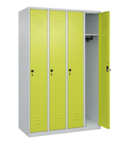 C+P Armoire vestiaire Classic Plus à 4 compartiments, largeur de compartiment 300 mm