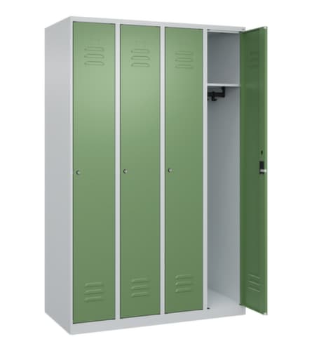 C+P Armoire vestiaire Classic Plus à 4 compartiments, largeur de compartiment 300 mm