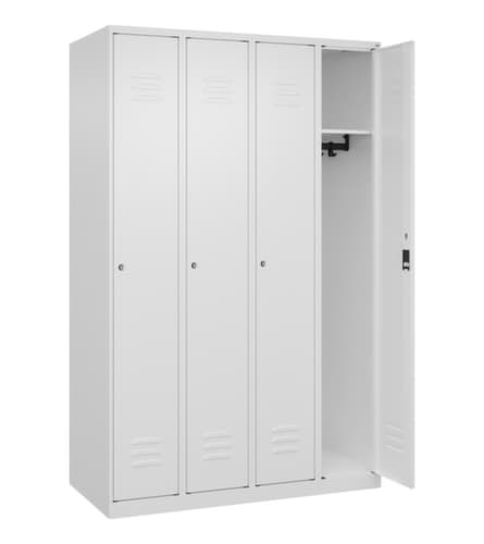 C+P Armoire vestiaire Classic Plus à 4 compartiments, largeur de compartiment 300 mm