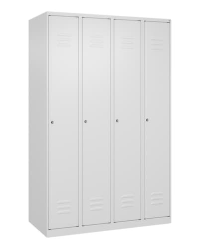 C+P Armoire vestiaire Classic Plus à 4 compartiments, largeur de compartiment 300 mm