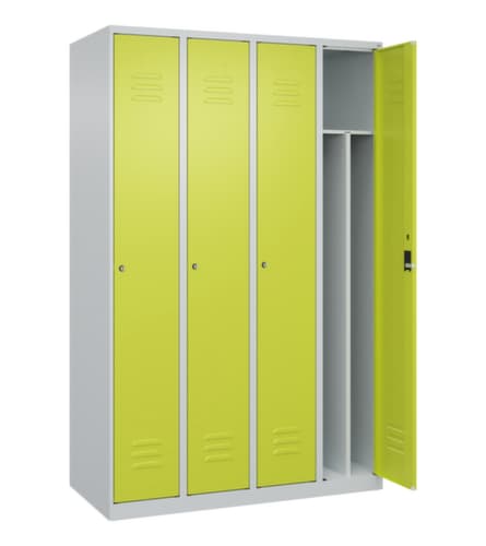 C+P Armoire vestiaire Classic Plus à 4 compartiments, largeur de compartiment 300 mm