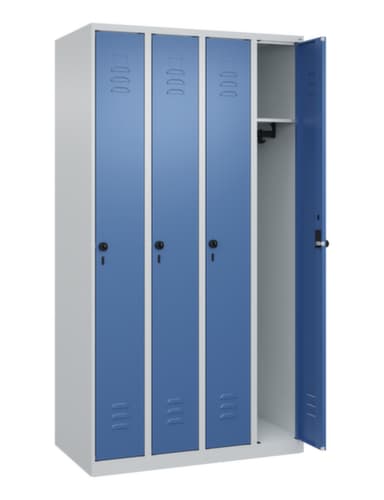 C+P Armoire vestiaire Classic Plus à 4 compartiments, largeur de compartiment 250 mm