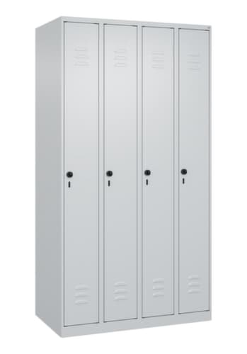 C+P Armoire vestiaire Classic Plus à 4 compartiments, largeur de compartiment 250 mm