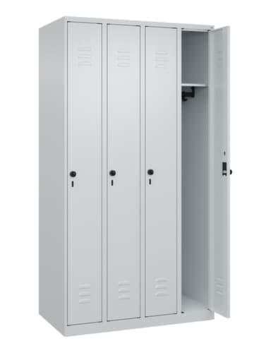 C+P Armoire vestiaire Classic Plus à 4 compartiments, largeur de compartiment 250 mm