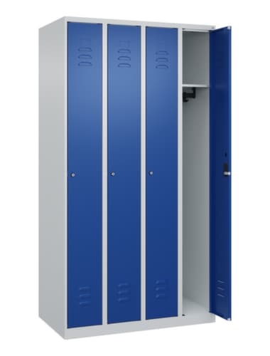 C+P Armoire vestiaire Classic Plus à 4 compartiments, largeur de compartiment 250 mm