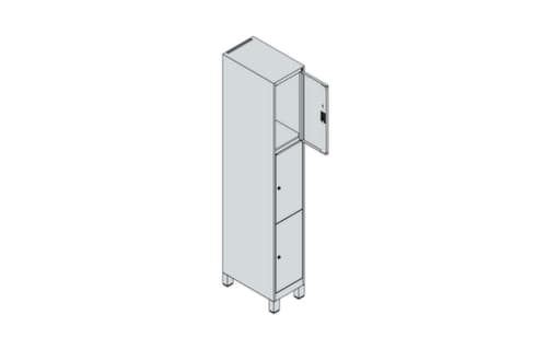 C+P armoire multicases Classic Plus, 3 compartiments