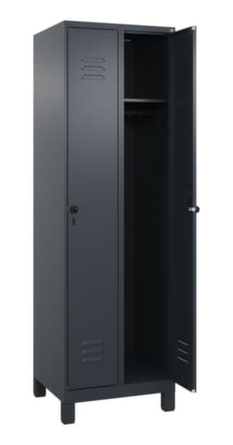 C+P Armoire vestiaire Classic Plus à 2 compartiments, largeur de compartiment 300 mm