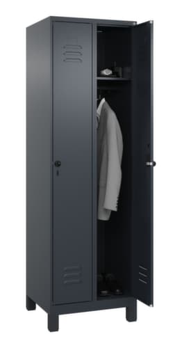 C+P Armoire vestiaire Classic Plus à 2 compartiments, largeur de compartiment 300 mm