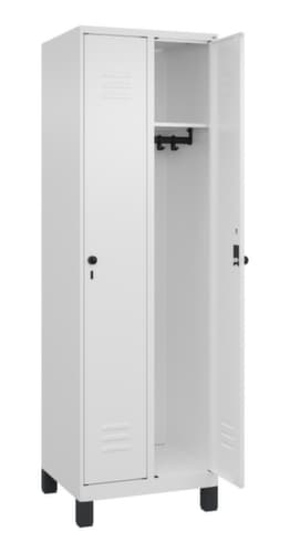 C+P Armoire vestiaire Classic Plus à 2 compartiments, largeur de compartiment 300 mm