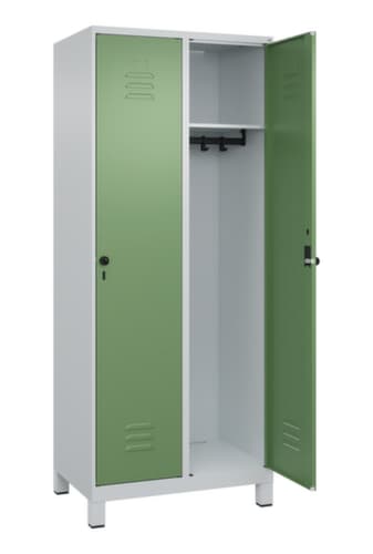 C+P Armoire vestiaire Classic Plus à 2 compartiments, largeur de compartiment 400 mm
