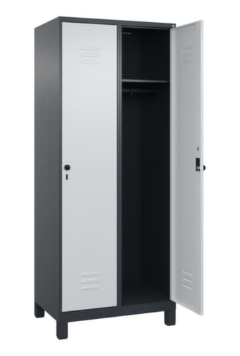 C+P Armoire vestiaire Classic Plus à 2 compartiments, largeur de compartiment 400 mm