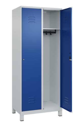 C+P Armoire vestiaire Classic Plus à 2 compartiments, largeur de compartiment 400 mm