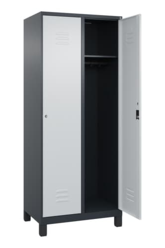 C+P Armoire vestiaire Classic Plus à 2 compartiments, largeur de compartiment 400 mm