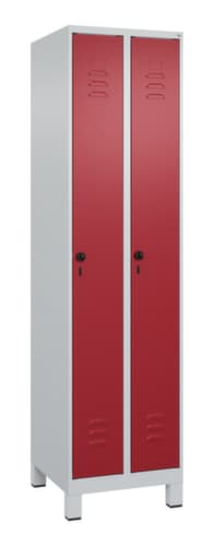 C+P Armoire vestiaire Classic Plus à 2 compartiments, largeur de compartiment 250 mm