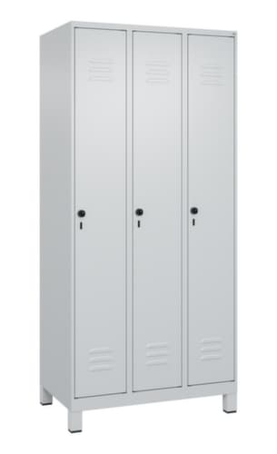 C+P Armoire vestiaire Classic Plus à 3 compartiments, largeur de compartiment 300 mm