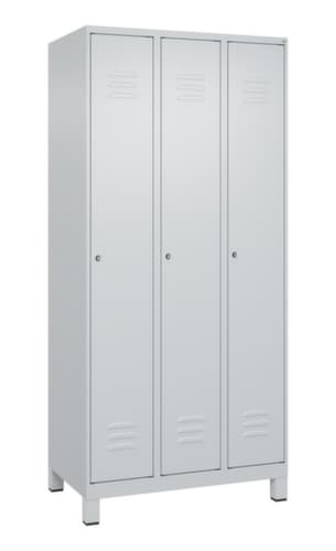 C+P Armoire vestiaire Classic Plus à 3 compartiments, largeur de compartiment 300 mm