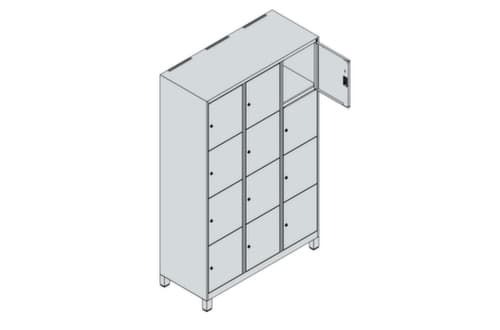 C+P armoire multicases Classic Plus, 12 compartiments