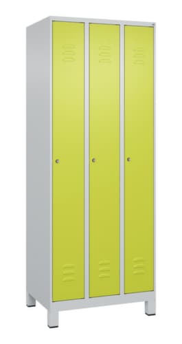 C+P Armoire vestiaire Classic Plus à 3 compartiments, largeur de compartiment 250 mm