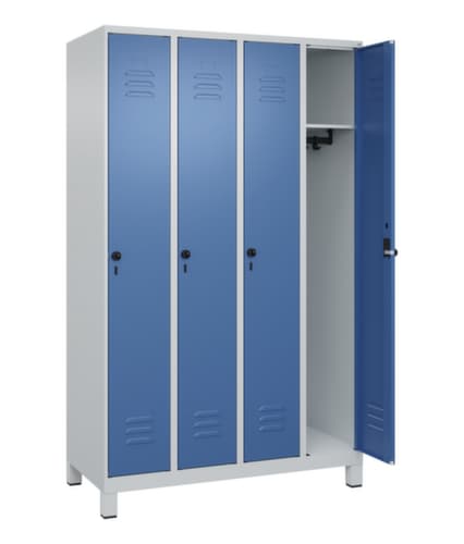 C+P Armoire vestiaire Classic Plus à 4 compartiments, largeur de compartiment 300 mm