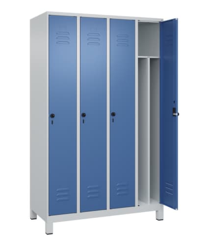 C+P Armoire vestiaire Classic Plus pour une séparation en noir et blanc, largeur de compartiment 300 mm