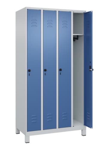 C+P Armoire vestiaire Classic Plus à 4 compartiments, largeur de compartiment 250 mm
