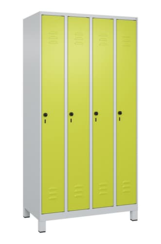 C+P Armoire vestiaire Classic Plus à 4 compartiments, largeur de compartiment 250 mm