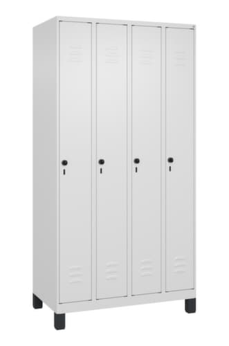 C+P Armoire vestiaire Classic Plus à 4 compartiments, largeur de compartiment 250 mm
