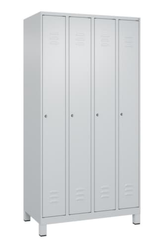 C+P Armoire vestiaire Classic Plus à 4 compartiments, largeur de compartiment 250 mm
