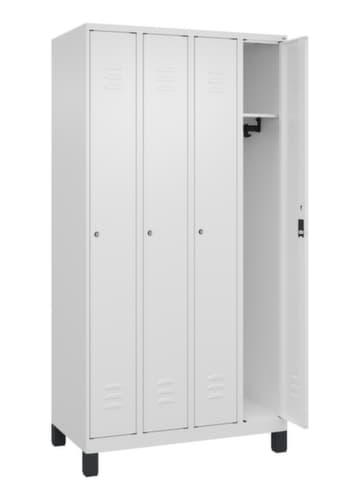 C+P Armoire vestiaire Classic Plus à 4 compartiments, largeur de compartiment 250 mm