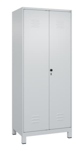 C+P Armoire vestiaire Classic Plus pour une séparation en noir et blanc, largeur de compartiment 400 mm