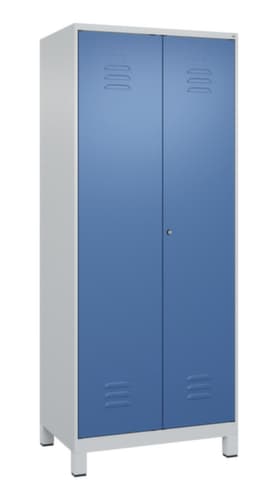C+P Armoire vestiaire Classic Plus pour une séparation en noir et blanc, largeur de compartiment 400 mm
