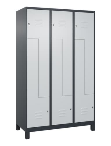C+P Armoire vestiaire Z Classic Plus, largeur de compartiment 200/400 mm