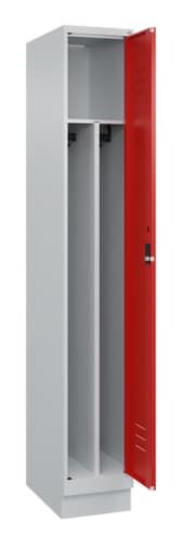 C+P Armoire vestiaire Classic Plus pour une séparation en noir et blanc, largeur de compartiment 300 mm